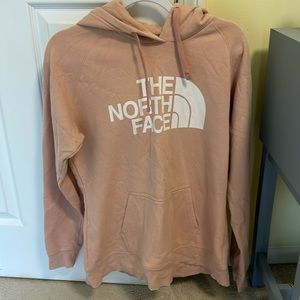 Women’s Light Pink North Face hoodie. Size Large